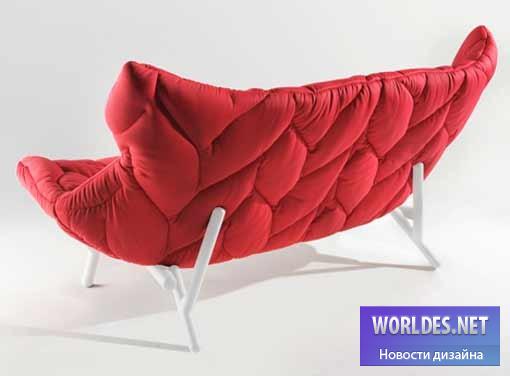 дизайн, дизайн мебели, дизайн дивана, дизайн красного дивана, диван